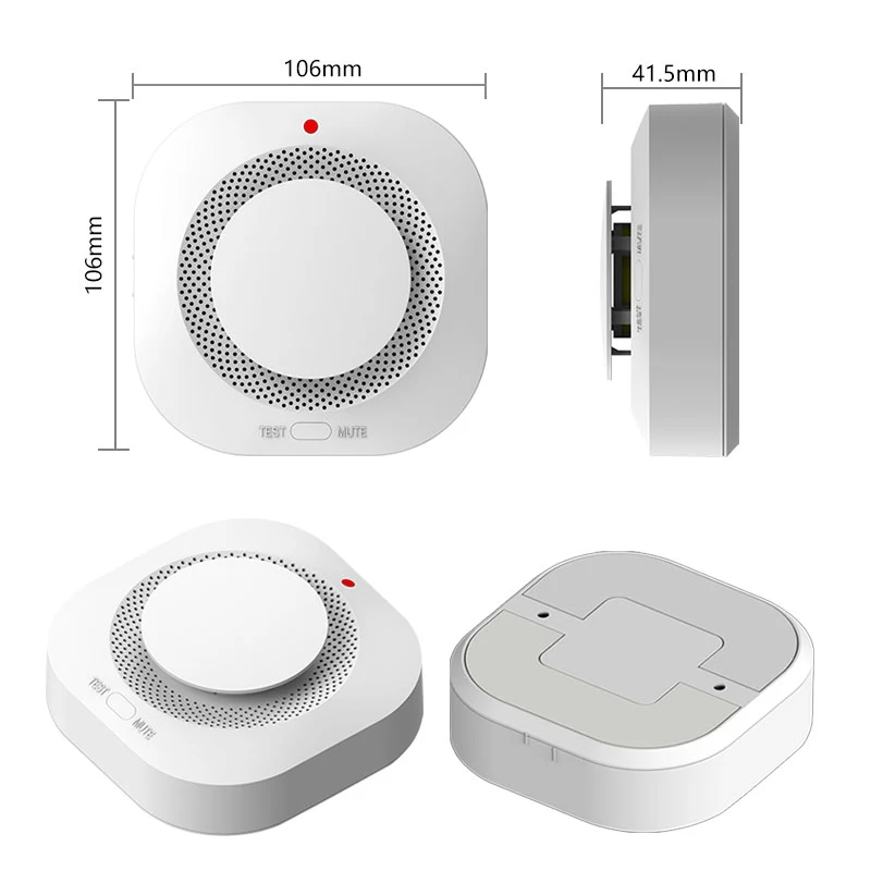 Detector de humo de fuego para cocina, alarma independiente de 433Mhz, Sensor Amoke, equipo de seguridad adecuado para casa, oficina y tienda