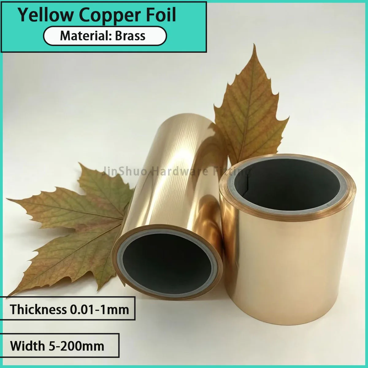 Brass Foil with a Width of 5-200mm Is Used for Electromagnetic Shielding, Electronic Insulation, Conductive Patches, Etc