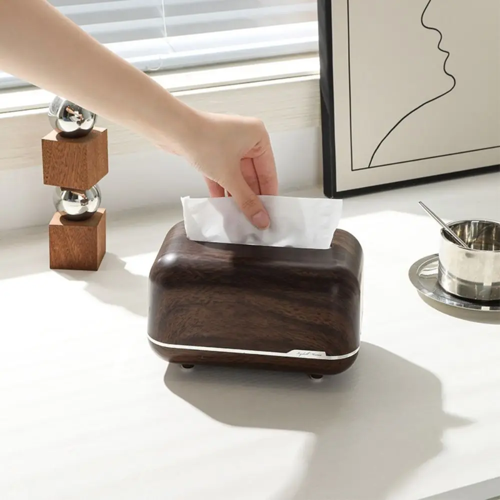 

Vintage Magnetic Tissue Box Spring-loaded Storage Organizer Paper Dispenser Large Capacity Plastic Paper Container for Desktop