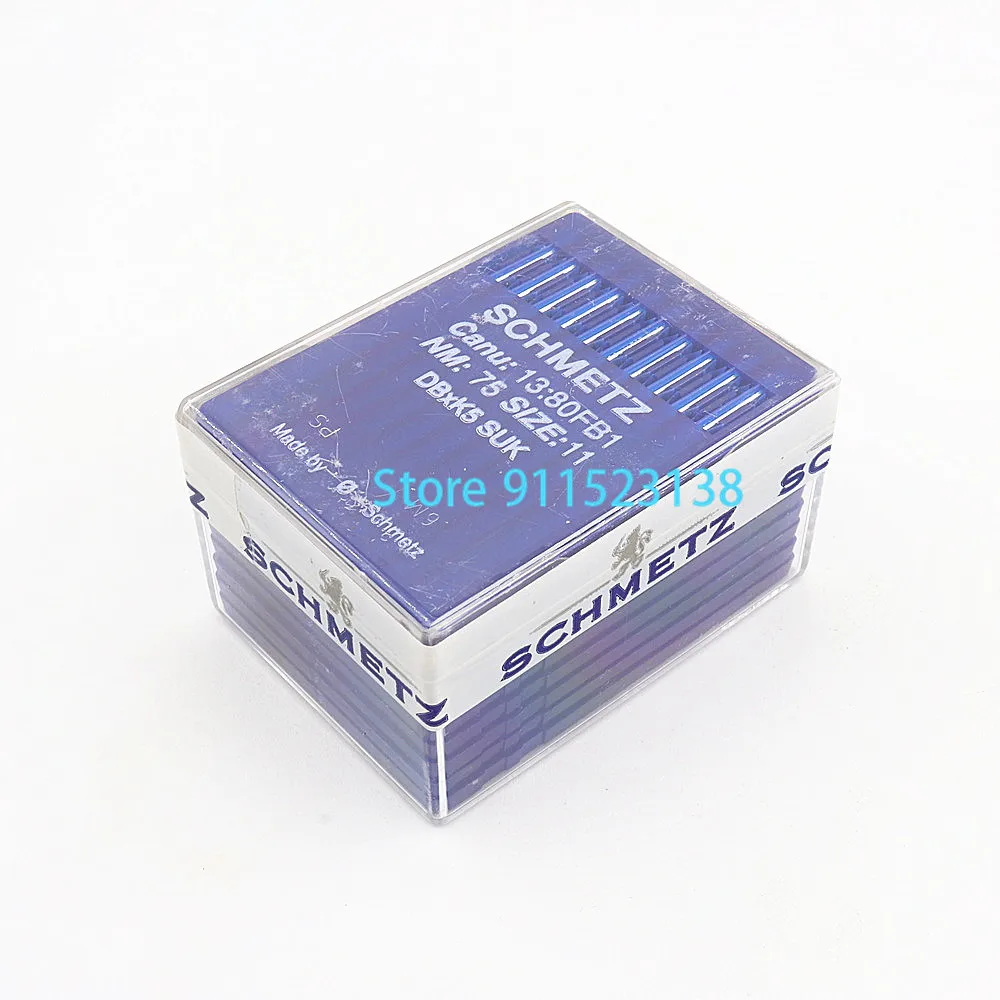 100 Pcs Genuine Schmetz Embroidery Needle DBXK5 SUK Nm 65/9 70/10 75/11 80/12 For Tajima Barudan SWF China Embroidery Machine