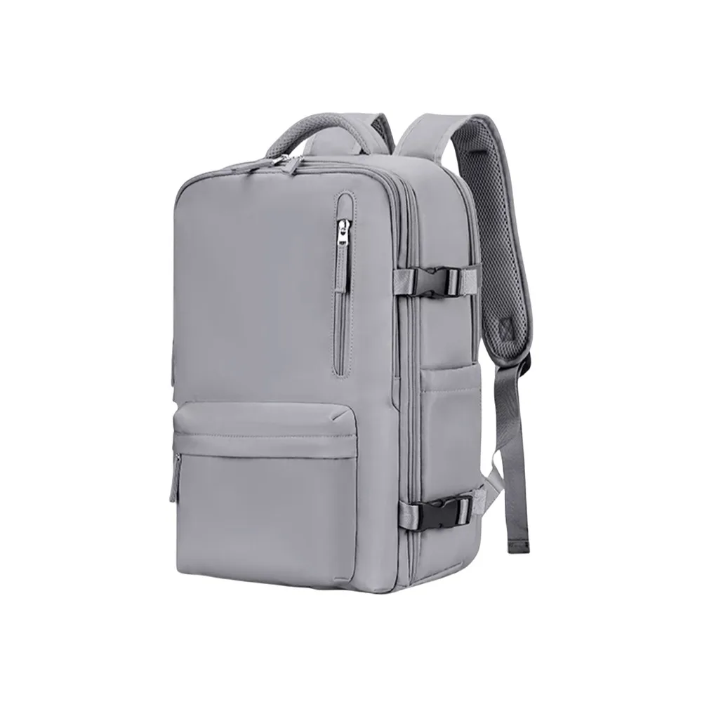 Independent Shoe Compartment Travel Luggage Backpack Sponge Back Pad External USB Charging Port Large Capacity Boarding Bag