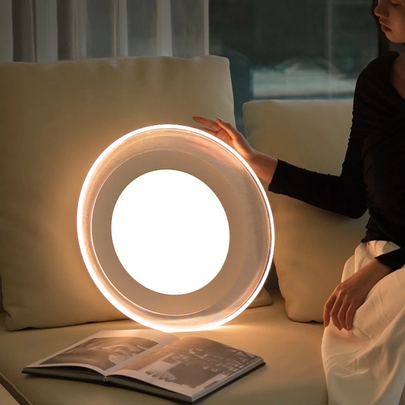 Flowing Gold Modern Luxury LED Ceiling Light Circular Acrylic Art Design Lamp for Bedroom Living Dining Room Study Home Decor