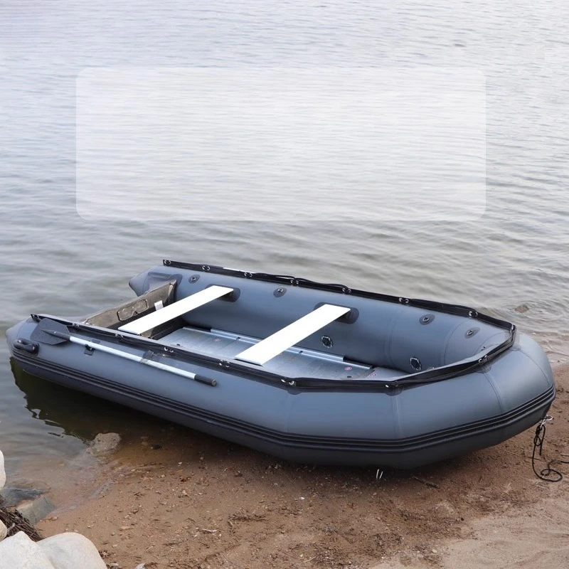 

Coral Sea Assault Boat Rubber Boat Thickened Fishing Hard Bottom Inflatable Wear-resistant Leather Row