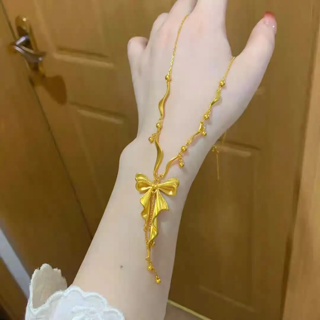 collier-pendentif-nœud-ruban-princesse-en-or-sable-style-boutique-de-joaillerie-chaine-de-clavicule-tendance-2025-pour-femme-cadeau-bijoux