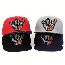 Modne czapka bejsbolówka w stylu Hip-Hop wyhaftowany palec czapki Trucker bawełniane czapka typu Snapback kapelusze przeciwsłoneczne sportowe czapki rekreacyjne