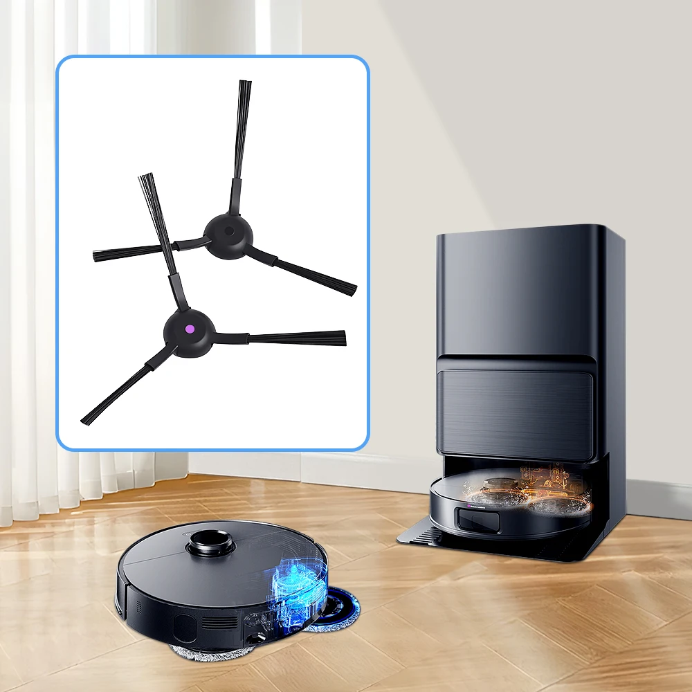 Substituição de escova lateral para midea v12 pro, acessórios de vácuo, peças de reposição para limpeza doméstica