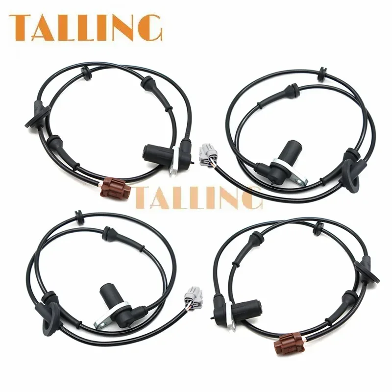 4PCS Front Rear Left/Right ABS Wheel Speed Sensor For Nissan X-Trail T30 2.0 New 47911-8H300 47910-8H300 47901-8H300 47900-8H300