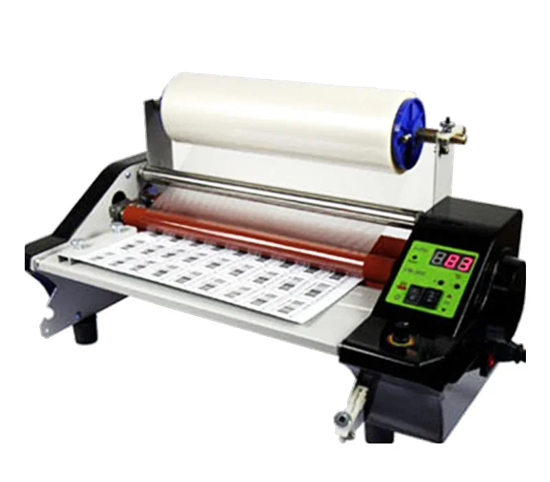 FM360S Paper Laminating Machine Hot Laminator Self-adhesive Crystal Label Cold Lamination Photo Book Laminating Machine