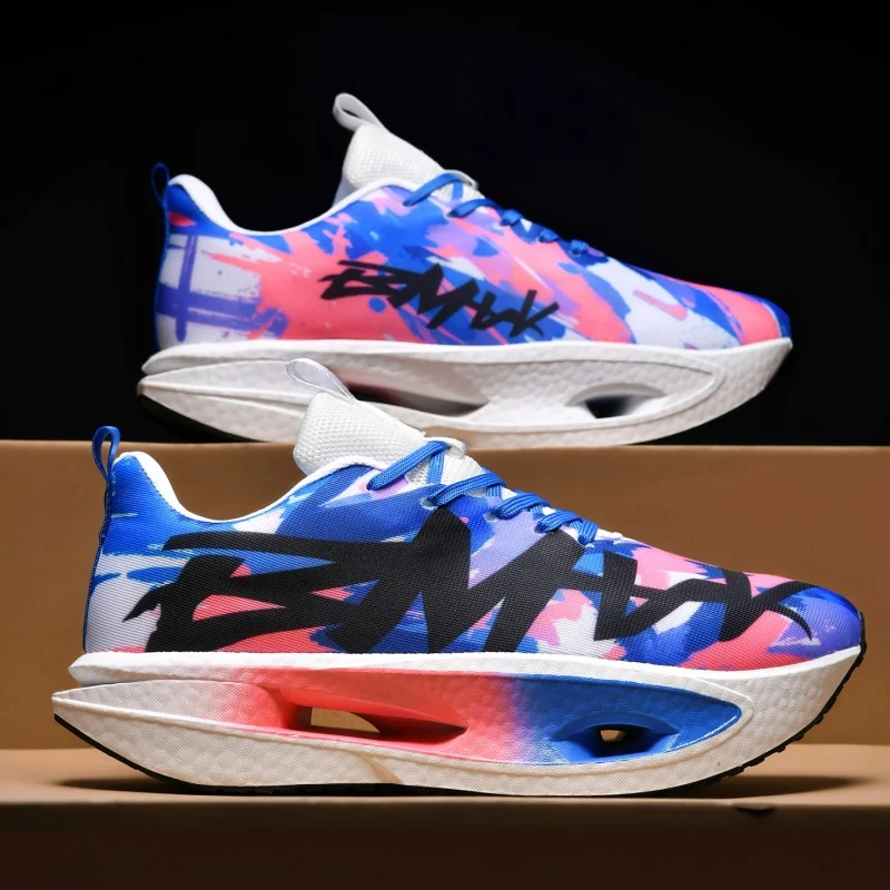 Men's Running Shoes Trainer Sneakers Off-road Mesh Couple Cushioning Breathable Outdoor Shoes Race Luxury shoes Non-Slip Fashion
