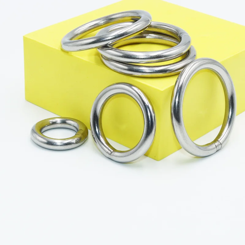 304 Edelstahl Kreisring m3 m4 m5 M6-M12 massiv geschweißter O-Kreis Rost ring Haustier Zugring Fischernetz Zugring Hänge ring – Detail 2