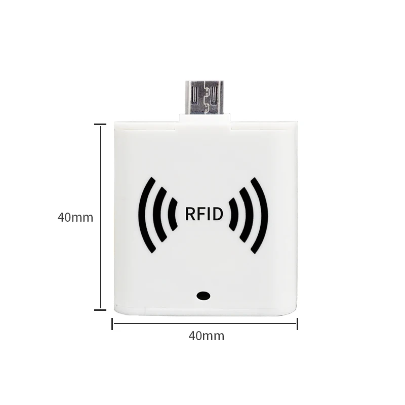 UHF RFID Handheld OTG Reader 0.5m Read Range Type-C Android Handheld UHF RFID Reader Provide with Android SDK and APP