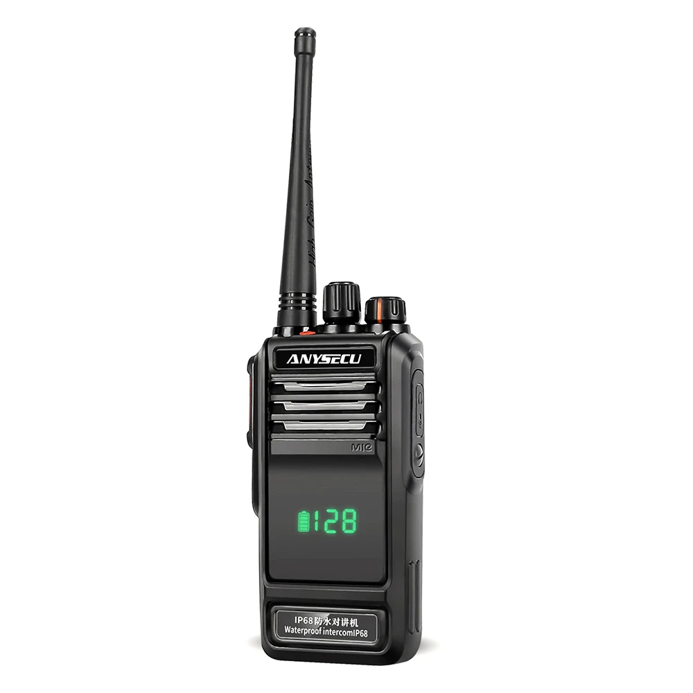 

Anysecu W360 IP68 Water-proof Two Way Radio with Active View Screen Design VHF 136-174MHz or UHF 400-520MHz