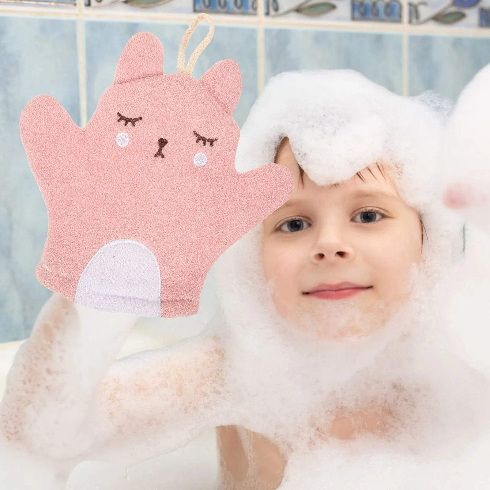 3Pcs Exfoliating Gloves Premium Reusable Bath Mitt for Body Scrubbing Shower Skin Cleaning Smooth Deep Clean Exfoliating Glove