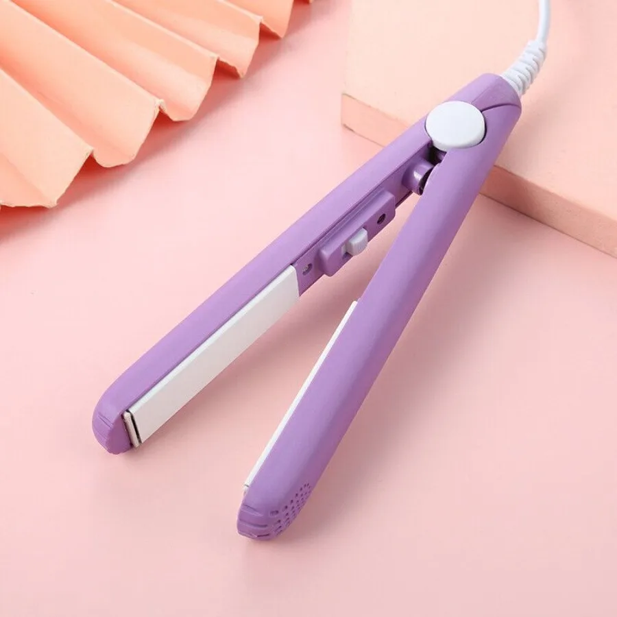 

Mini Portable Hair Iron Hair Straightener Curler Professional Hair Irons Ceramic