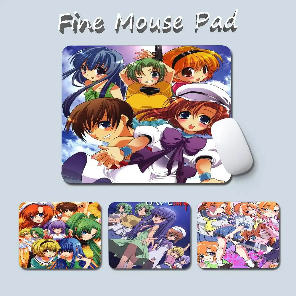 1PC Anime H-Higurashi When They Cry Game Small Mousepad Computer Desk Mat Table Keyboard Pad Laptop Cushion Non-slip Deskpad