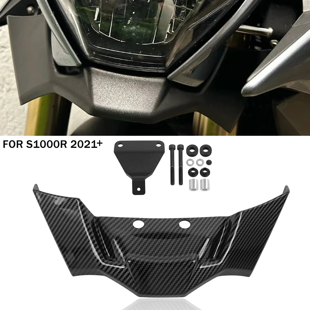 

S1000R Downforce Naked Aerodynamic Spoilers For BMW S1000 R S 1000 R 2021-2025 UP Motorcycle Winglet Frontal Spoiler Deflector