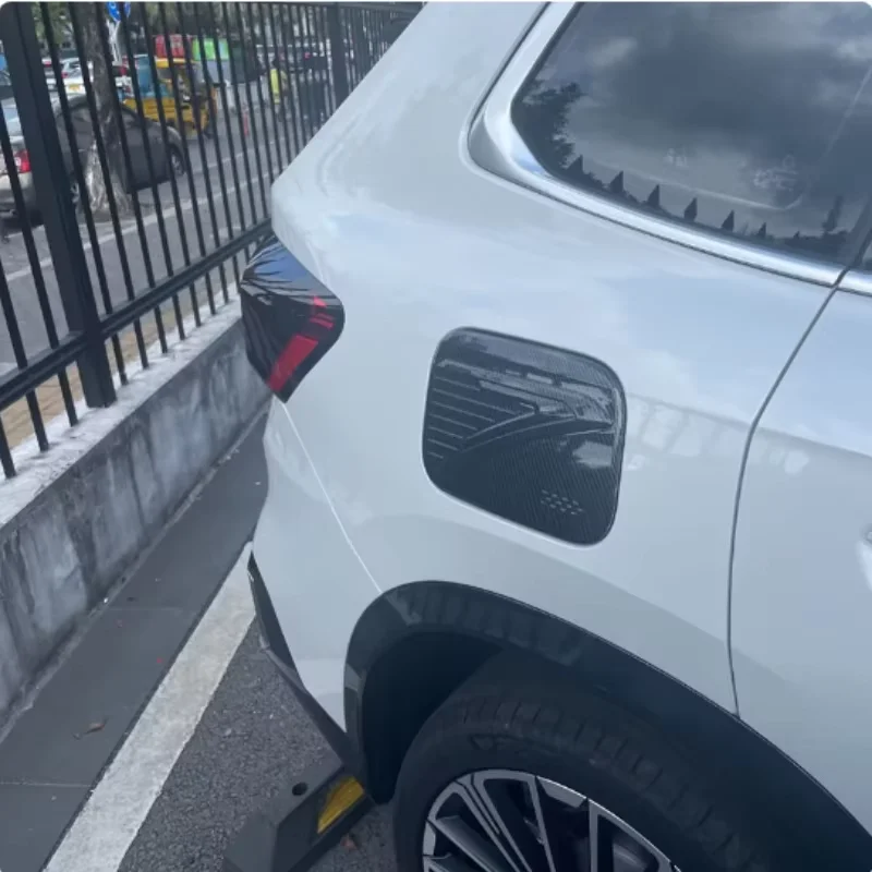 

For BMW X1 2023 2024 ABS carbon fiber external accessories Automotive fuel tank cover cover decorative stickers