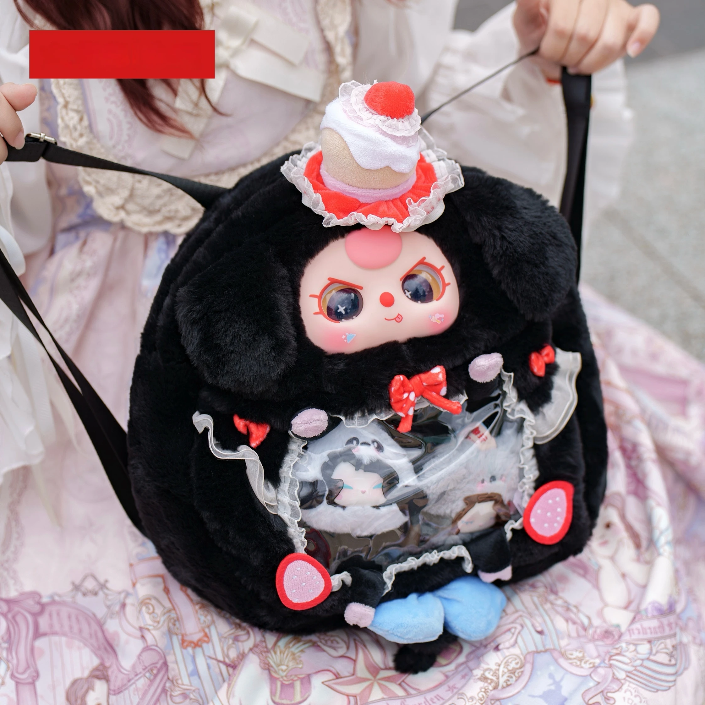 طفل ثلاثة الألم حزمة أفخم صندوق أعمى لطيف دمية على ظهره الاتجاه لعبة فتاة على ظهره المدرسية هدية عيد ميلاد هدية الكريسماس