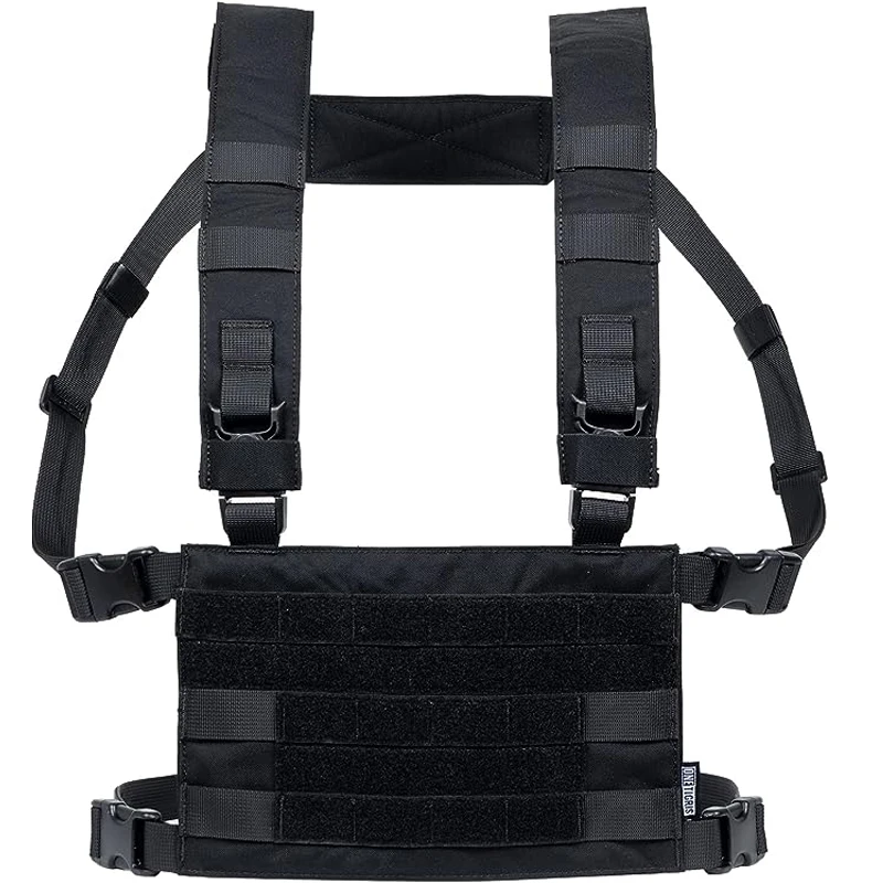 Imagem -02 - Onetigris-tactical Modular Peito Painel Harness Equipamento Militar Alça de Ombro Removível Cinta Molle Roc