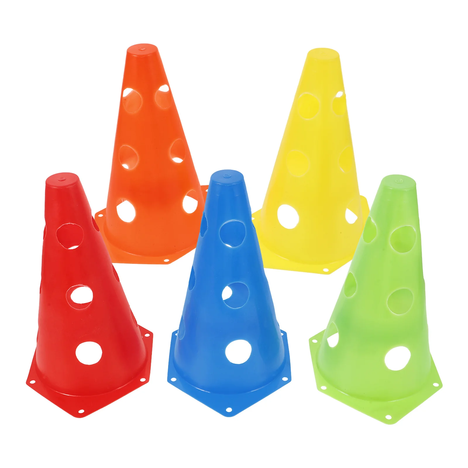 

5pcs Football Cones Soccer Practice Markers Windproof Stackable Sports Cones Agility Training Tools For Outdoor Fitness Roller
