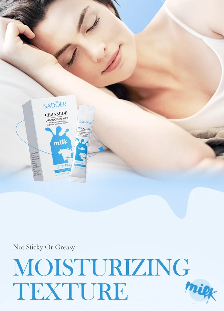 Milchschlafmaske, Ceramid-Maske, feuchtigkeitsspendende Maske zur Hautverjüngung