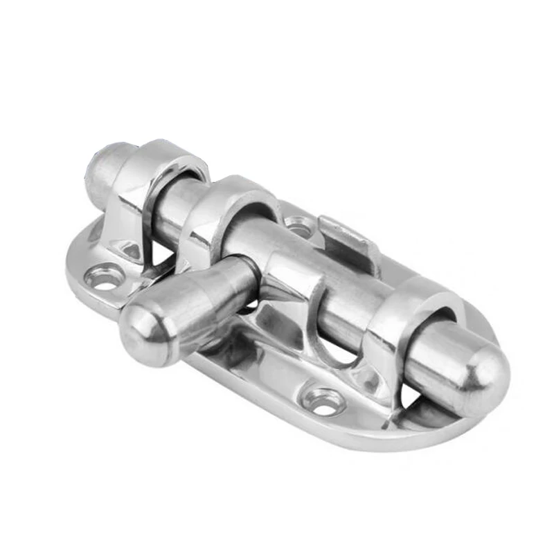 Boat Marine Stainless Steel 108×31mm Anti-Rattle Door Window Lock Latch Slide Barrel Bolt Clasp Hasp Push Pull Toggle Buckle