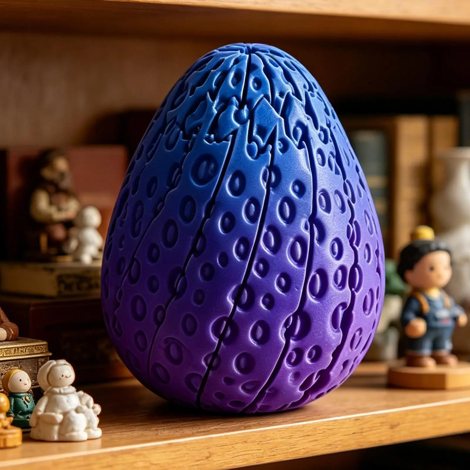 3D Printed Strawberry Egg Stress Toy Articulated Stretching Sensory Fidget Toy Deformable Flexible Spinner Egg Gift For Adult