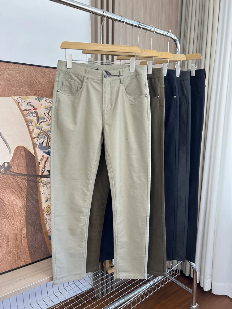 

Повседневные брюки прямого кроя! Модальная ткань! Мужские однотонные удобные универсальные осенние брюки для отдыха на работу