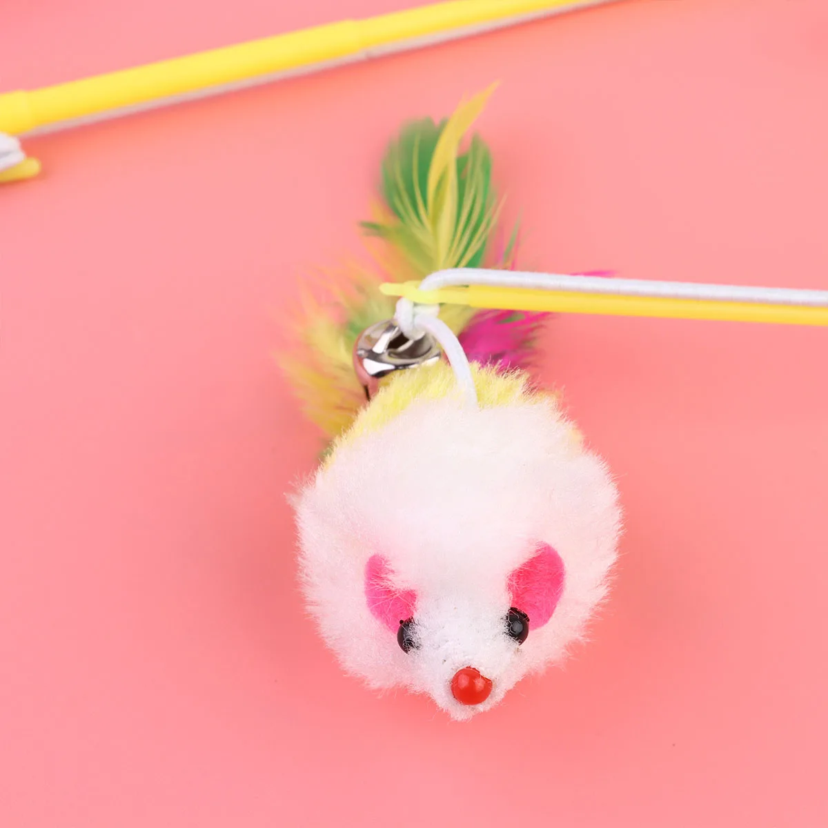 

6pcs Wand Bell Interactive Teaser For Cats Play Training Healthy Activity Gift Pet Cat Teaser Toy Interactive Cat