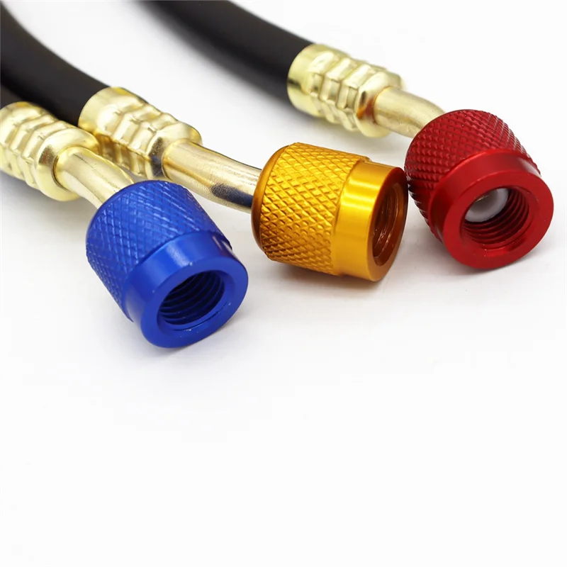 ABVG-R410A 1/4 Inch SAE Charging Hose Set HVAC Air Condition Refrigerant Charging Hoses For R410A R22 R134A