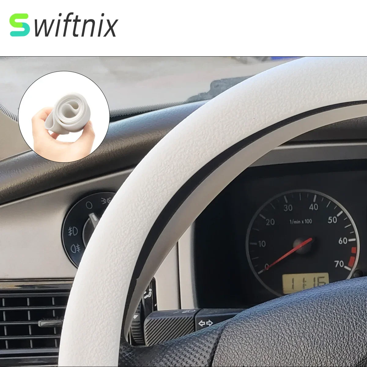 ที่คลุมซิลิกาเจลสำหรับผู้ชายผู้หญิงซิลิโคนสำหรับตกแต่งพวงมาลัยรถยนต์ยืดหยุ่นได้หลากสี