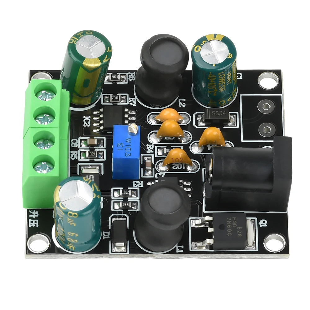 DC-DC 9-12V bis 150-280V Einstellbares Boost-Modul 6E1 6E2 6E5 Glow Tube Boost-Leistungsmodul DC 5,5 * 2,1 Schnittstelle DC 6,3V/1500ma