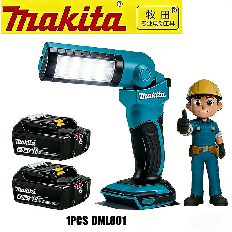

battery️ Original Makita DML801 18V LXT rechargeable work light folding desk lamp LED flashlight is only used for tool lighting