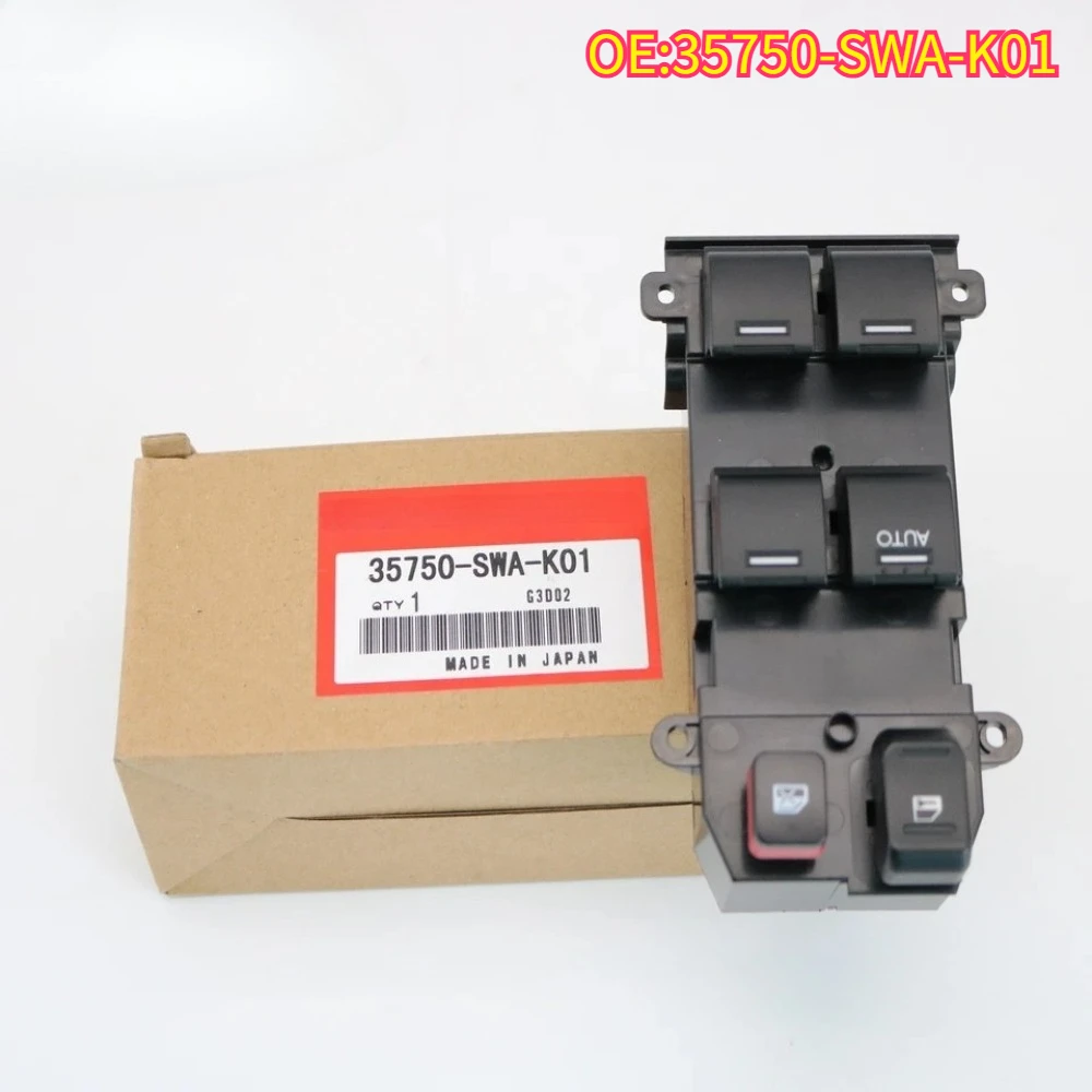 

New Master Window Switch For 07-11 HONDA CRV Front LH Driver Side 35750-SWA-K01