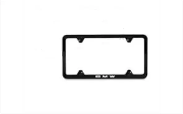 

Slim Black Laser License Plate Frame for BMW, Universal Fit, Durable & Stylish