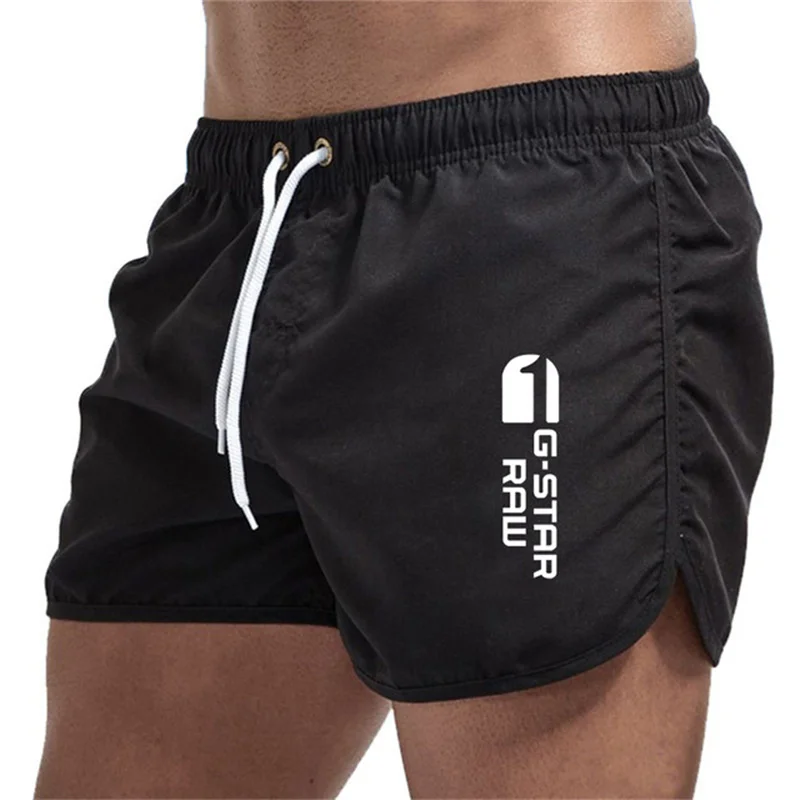 Summer new men's luxury beach pants clothing quick dry gym jogging sexy shorts vacation casual swimming trunks