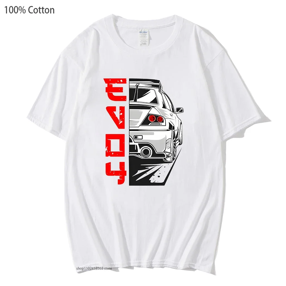 Anime Initial D T-Shirts Japan Car Streetwear Fashion Tops Tshirt 100% Cotton Clothes Women Couple Jdm Tee Cool T Shirt for Men