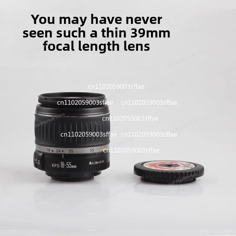 FOR Canon ef single-lens reflex camera mount ccd panfocus film For 39mmf10 third-generation prime and pan-focus lens is suitable