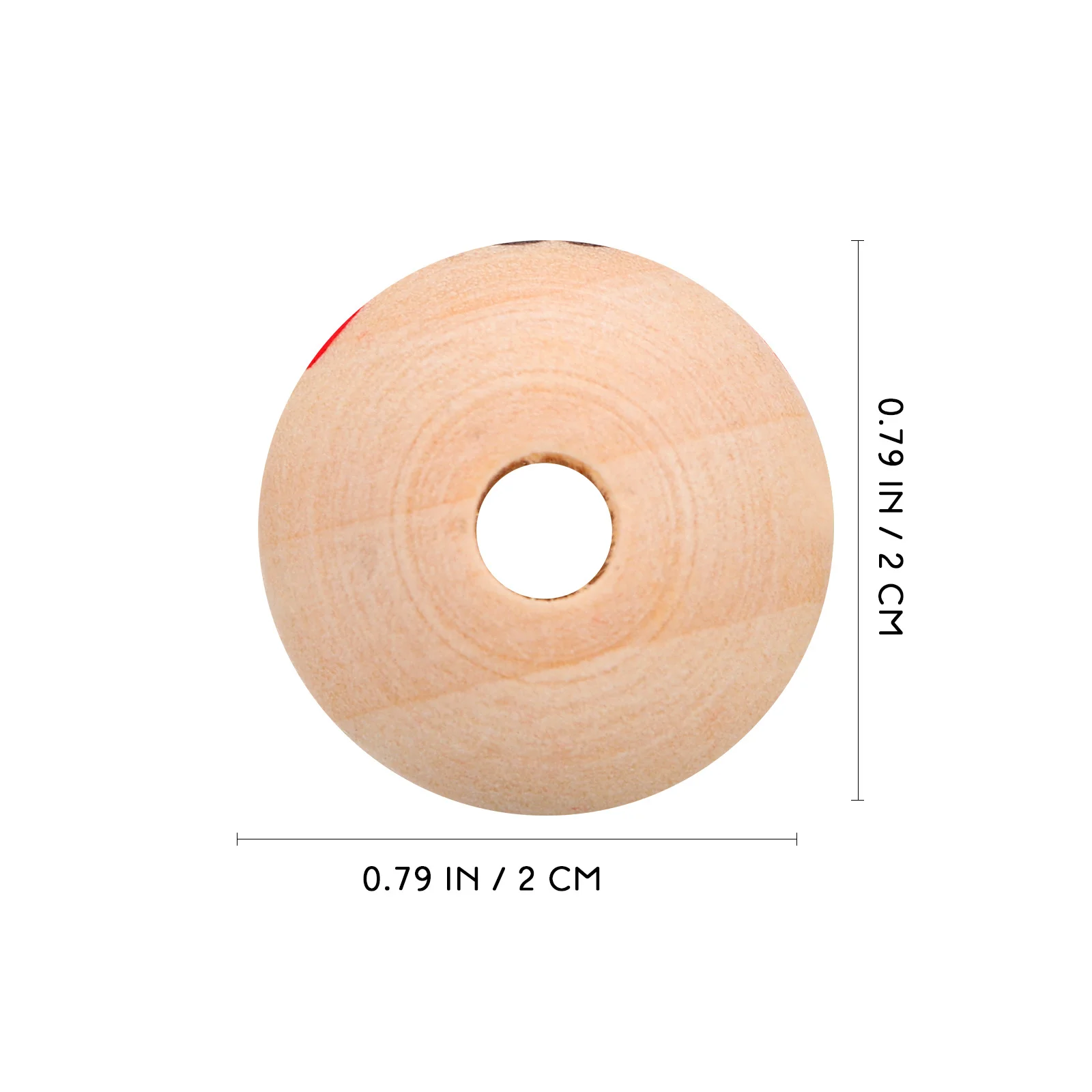 

50Pcs Large Wooden Beads Pre-Drilled Holes Easy Stringing Creative Crafting Wooden Beads Wood Bead Wood Craft Bead