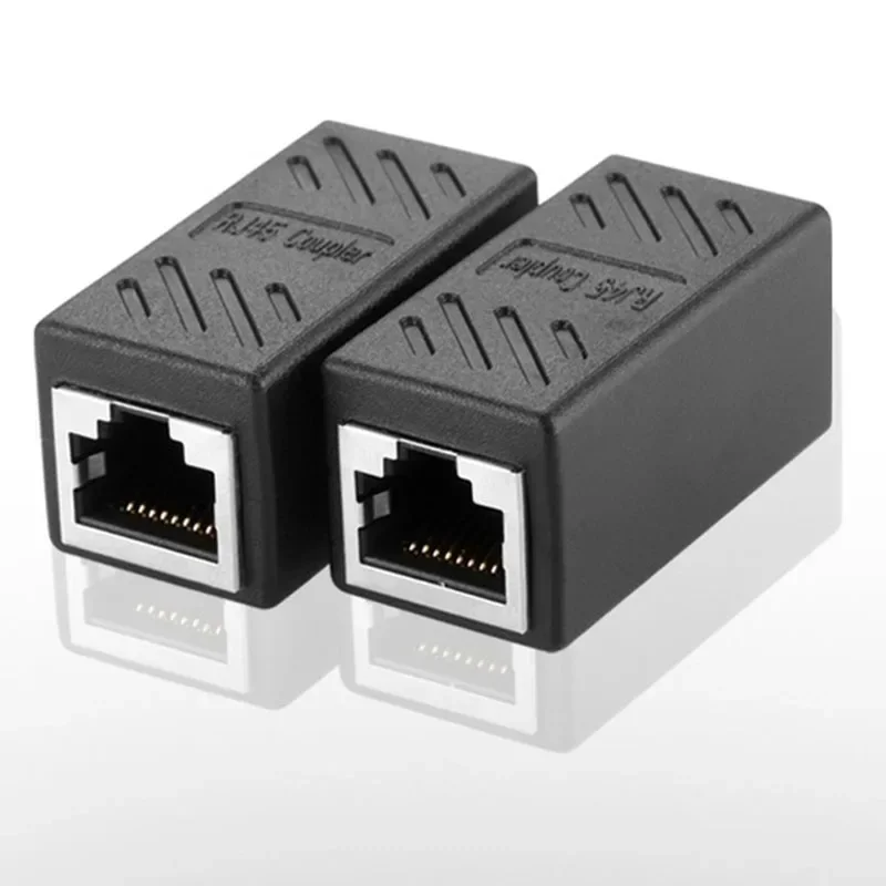 High Quality Ethernet Coupler  Cat5 Cat6 Cat6a Connector Extender Female To Female Ethernet Cable Extender Computer Peripher