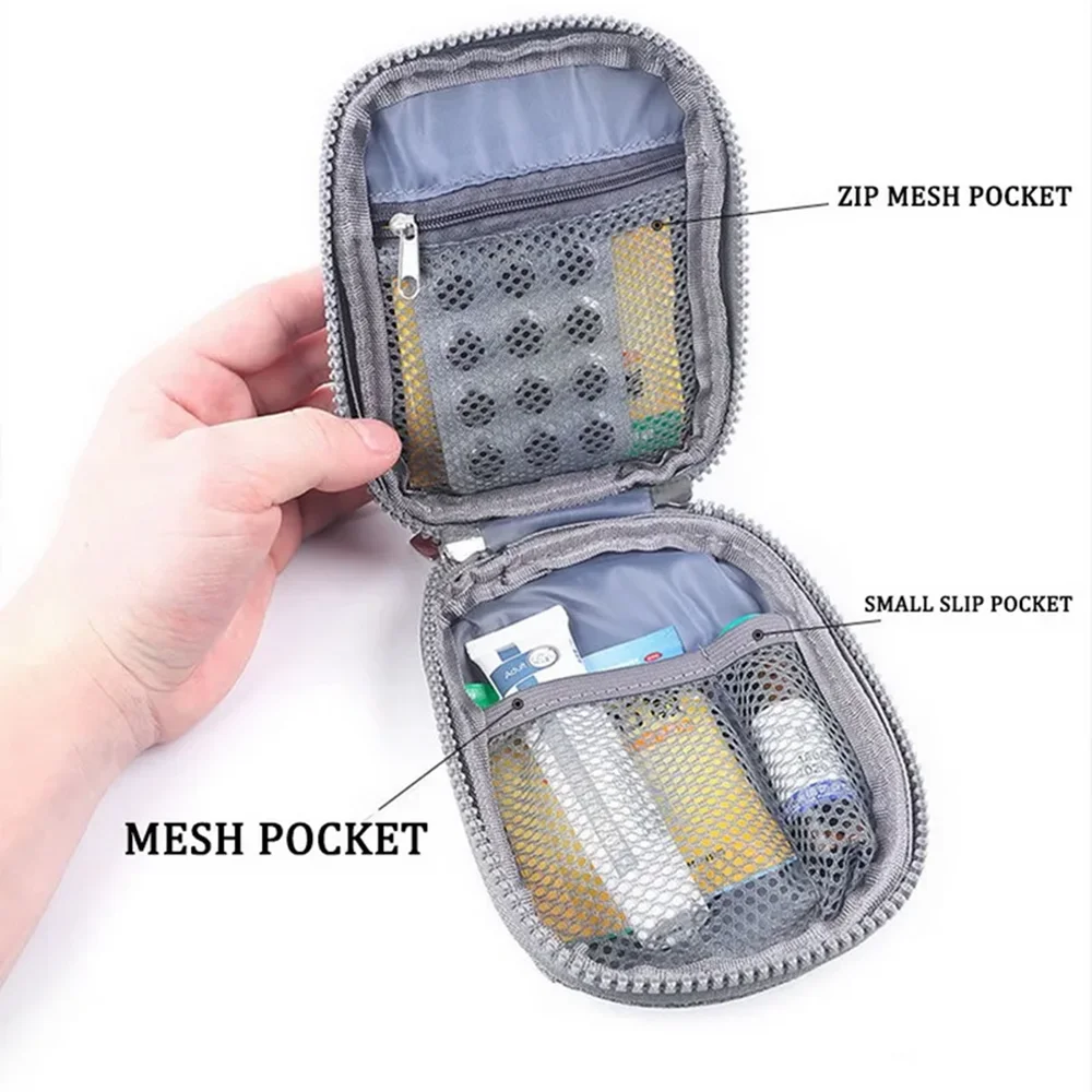 Mini Portable Medicine Storage Bag Empty Travel First Aid Kit Medicine Bags Organizer Outdoor Emergency Survival Bag Pill Case