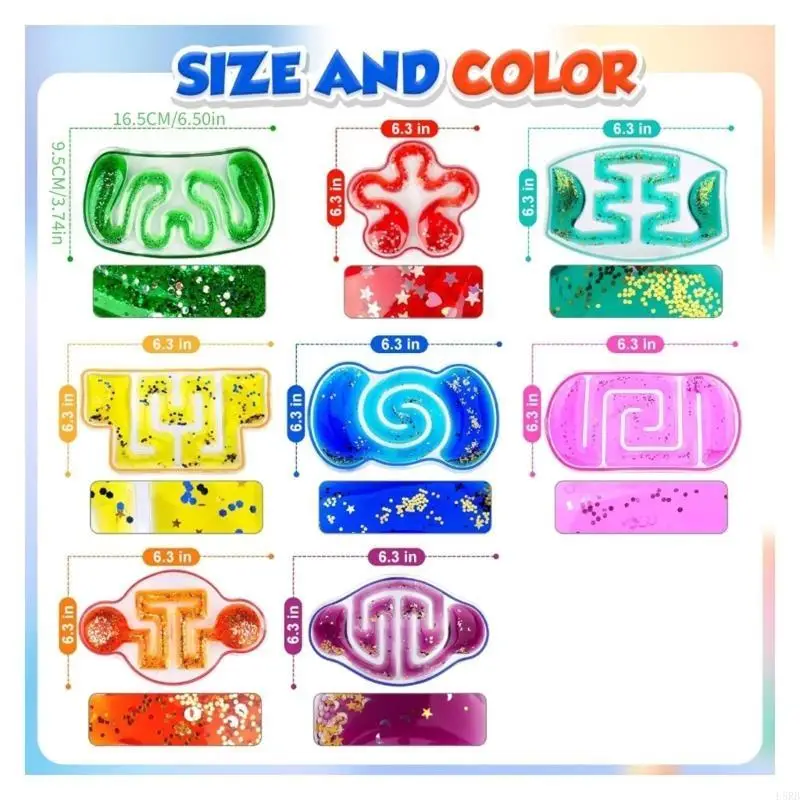 لعبة الضغط الحسي السائل للإجهاد البالغ تقلل من تركيز الأطفال L8RB