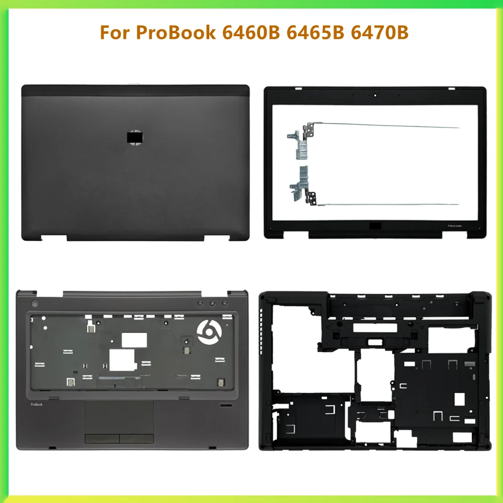 

New Laptop LCD Back Cover Case Bezel Front Frame Top Palmrest Upper Bottom Cover Case For HP ProBook 6460B 6465B 6470B Shell