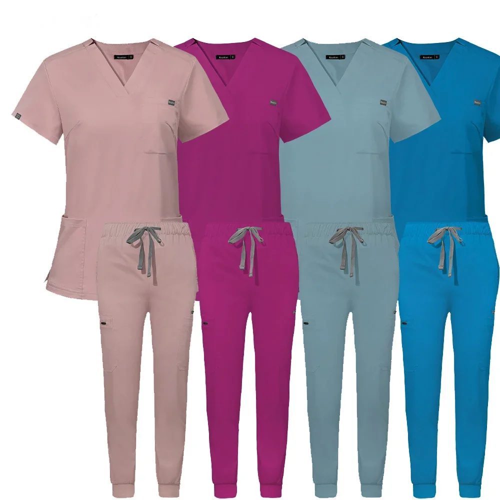 

Women Scrubs Sets Nurse Accessories Medical Uniform Slim Fit Hospital Dental Clinical Workwear Clothing Surgical Overall Suits