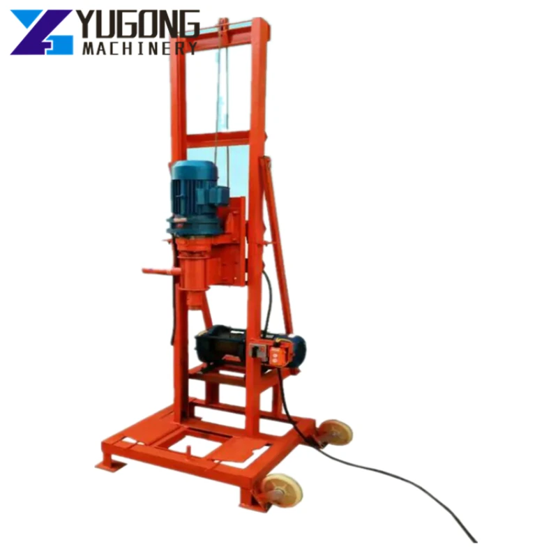 Hydraulic Motor 600 Meters Diesel Homemade Water Well Drilling Rig for Parts