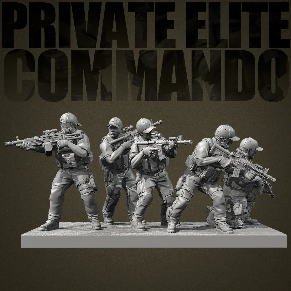 The height of man 25mm 38mm 50mm  Resin Soldier model kits figure colorless and self-assembled （3D Printing ）TD-7405/3D