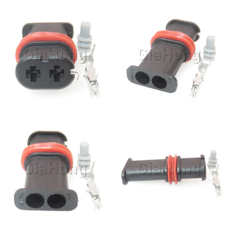 1 Set 2 Ways Auto Parts Automobile Waterproof Wire Harness Socket Car Motor Sealed Connector AC Assembly