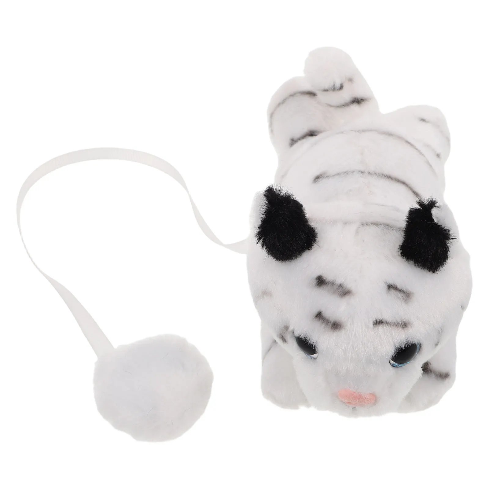 

Милый магнитный тигр на плечо, плюшевая игрушка, реалистичный тигр в стиле джунглей для косплея, аксессуар для вечеринок