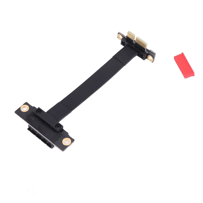 6X PCIE X1 Riser Cable Dual 90 Degree Right Angle Pcie 3.0 X1 To X1 Extension Cable 8Gbps PCI Express 1X Riser Card 10CM
