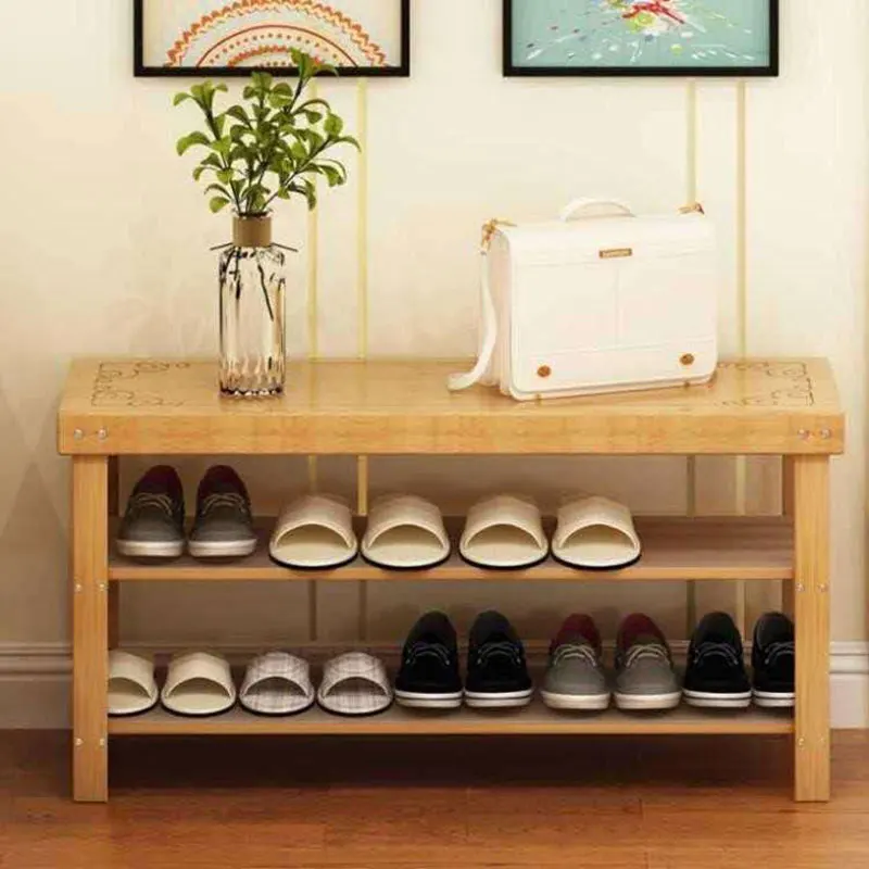 economical dustproof simple household storage shelfbamboo shoe cabine living room furniture Shoerack Multi-layer Home furniture